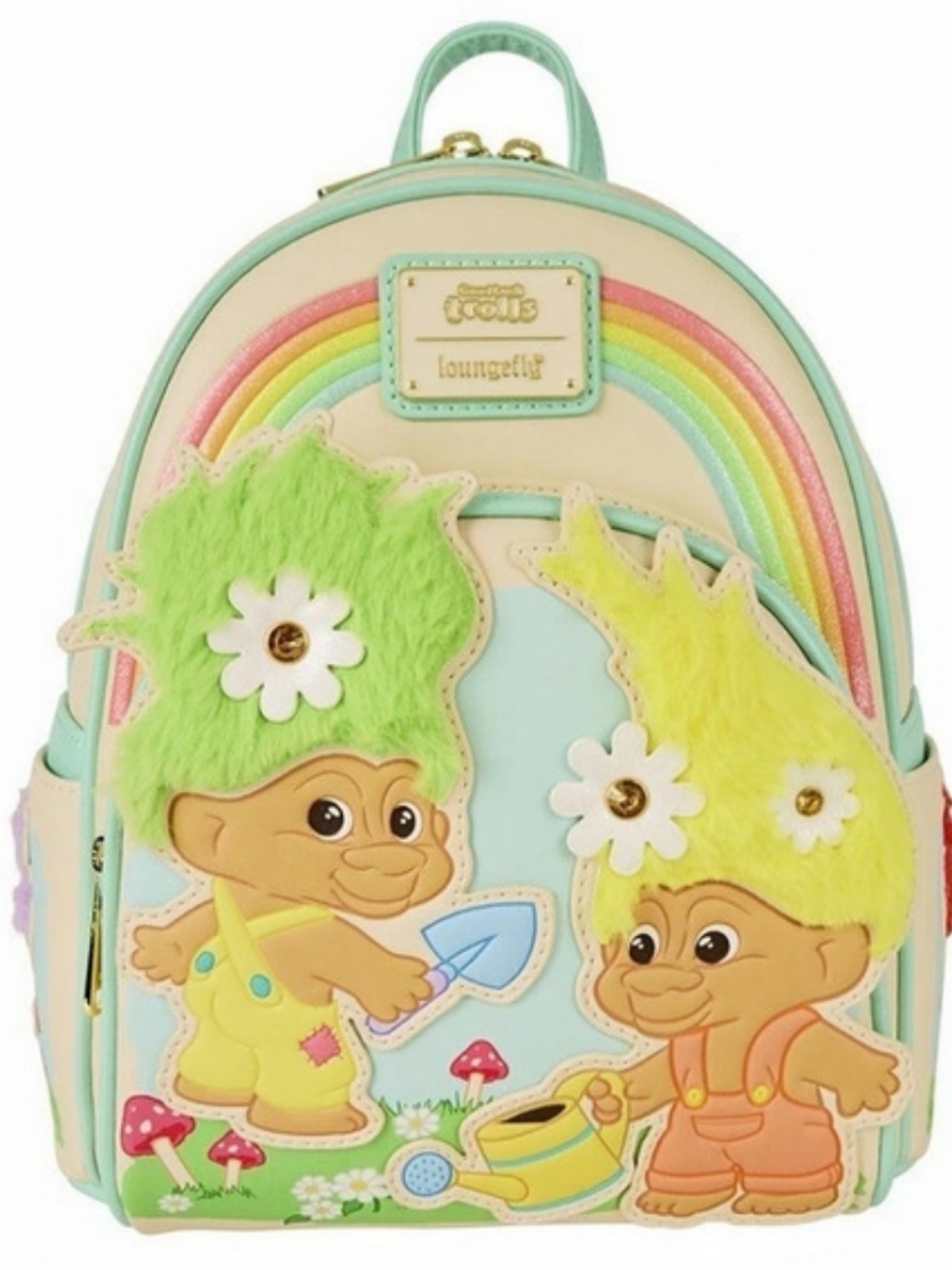 Loungefly Good Luck Trolls Dam Troll Garden Mini Backpack
